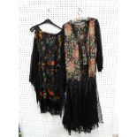 A collection of 1920's and 30's dresses, two judges capes etc Condition Report: Not available for