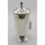 A silver sugar castor, Birmingham 1963, 14cm high, 141gms Condition Report: Available upon request