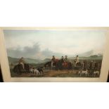 AFTER RICHARD ANDSELL Hunting Party, signed, aquatint, 50 x 87cm Condition Report: Available upon