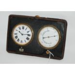 A travel clock and barometer by Sorley, Glasgow Condition Report: Available upon request
