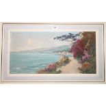 CORREN Coastal scene, signed, oil on canvas, 29 x 59cm Condition Report: Available upon request
