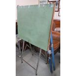 A draughtsman's metal framed board and a projector screen (2) Condition Report: Available upon