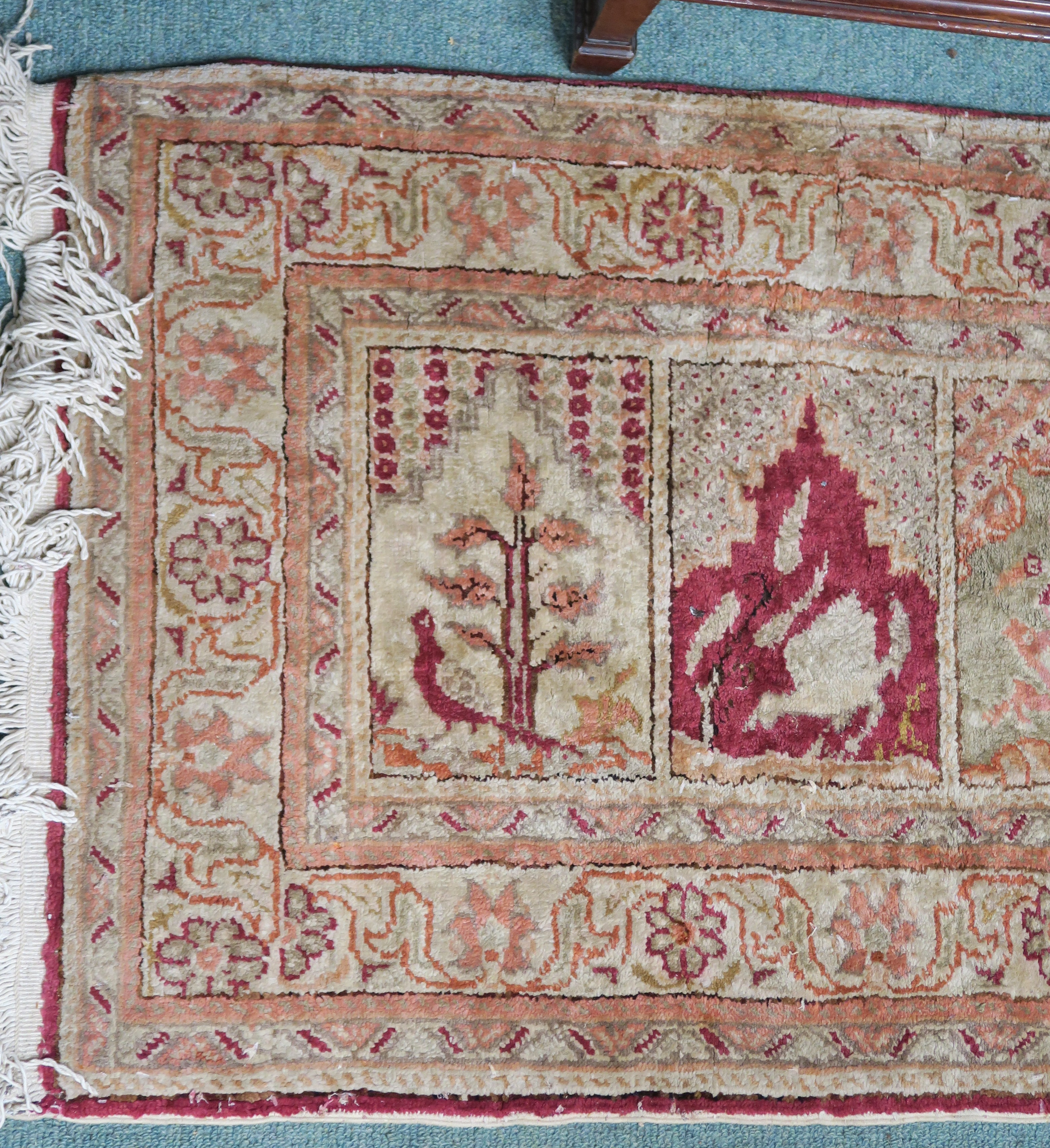 Two Eastern style rugs, 122cm x 82cm and an Eastern style runner, 154cm x 61cm (3) Condition Report: - Image 3 of 6