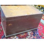 A pine blanket chest, 55cm high x 95cm wide x 55cm deep The Late Dr Helen. E. C. Cargill Thompson