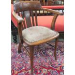 A William Birch chair with slat back (stamped W Birch GRV 1933) Condition Report: Available upon