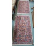 A pair of Karastan rugs with Kirman design, 123cm x 66cm (2) Condition Report: Available upon
