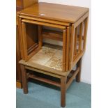 A G-plan teak nest of three tables and a tiled topped table (2) Condition Report: Available upon