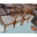 Three Edwardian parlour chairs (3) Condition Report: Available upon request