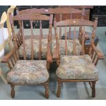 An oak cottage three piece suite (3) Condition Report: Available upon request