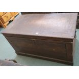 A large wooden blanket chest Provenance: The Late Dr Helen. E. C. Cargill Thompson Condition Report: