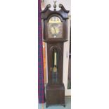 An oak Tempus Fugit longcase clock, 214cm high Condition Report: Available upon request
