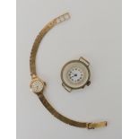 A 9ct gold ladies Bentima Star wristwatch, weight including mechanism 17.6gms, together with a