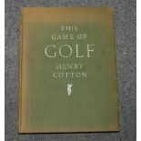 This Game of Golf by Henry Cotton, 2nd edition, 1949 and twenty other golf related books Condition
