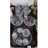 Assorted cut glass and crystal including Brierley, Webb Corbett and Edinburgh Condition Report:
