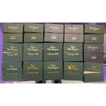 Five boxes of empty champagne cases including Dom Perignon examples, 1990s and later and XO