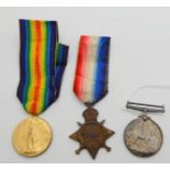 A WWI group of three to 82138 Dver. C. Cooke, R.F.A. Condition Report: Not available for this lot