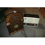A vintage radio and another radio (2) Condition Report: Available upon request