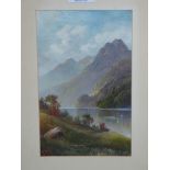 H WILLIAM KIRKWOOD Lochscene, monogrammed, oil on board, 23 x 14cm Condition Report: Not available