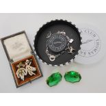 A silver Thomas Sabo charm bracelet and other items Condition Report: Not available for this lot