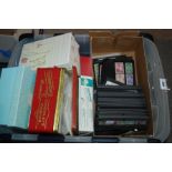 A large collection of stamps and reference books in two boxes Condition Report: Available upon