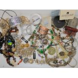 An owl pendant, necklace and bracelet by DesignSix and other items of costume jewellery Condition