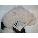 An ostrich feather fan Condition Report: Available upon request
