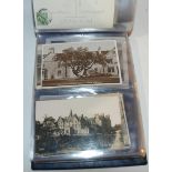 An album of black and white and colour topographical postcards Condition Report: Available upon