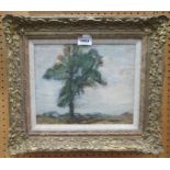 WILLIAM TIMMINS Tree study, oil on board, unsigned, 24 x 29cm Condition Report: Not available for