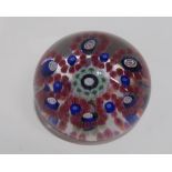 An early 20th Century Baccarat Millefiori paperweight, with spurious 1815 date cane Condition