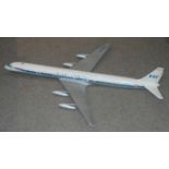 A 1-100 scale model of a SAS Douglas DC-8 Super-Fan series 63, Leif Viking, by Fermo Models,