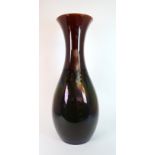 CHRISTOPHER DRESSER (1834-1904) FOR LINTHORPE POTTERY VASE the fluted neck tapering to a bulbous
