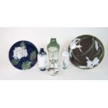 A COLLECTION OF ROYAL COPENHAGEN PORCELAIN including a poppy decorated vase, a similar shaped vase