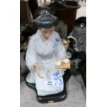 A Nadal figure of a geisha, antique ceramic jug, ginger jars, cabinet cup and saucer etc Condition