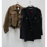 A police jacket and trousers, three army jackets, four navy jackets, and assorted hats Condition