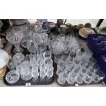 Assorted Edinburgh and other crystal including drinking glasses, decanters, jugs, vases etc