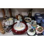 A collection of assorted ceramics including vases, teawares, plates, ornaments etc Provenance: The