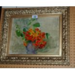 L BLOMPOIS Still life, signed, oil on board, dated, 1930, 26 x 34cm Condition Report: Available upon