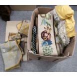 Assorted bell pulls, tapestry panels and embroidery Condition Report: Not available for this lot