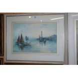 WILLIAM VALLANCE RSA off Newhaven, signed, watercolour, 33 x 50cm and another (2) Condition
