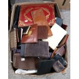 Assorted leather wallets, passport covers etc Condition Report: Not available for this lot