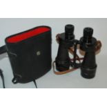 A pair of Ross Bino Prism binoculars in case Condition Report: Available upon request