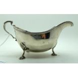 A silver sauceboat Birmingham 1932 133 grams Condition Report: Available upon request