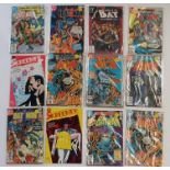 A collection of approximately two hundred and twenty DC comics including Bat Man, Action Comics, The