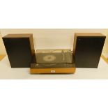 A Bang & Olufsen Beogram 1500 turntable with two Beovox 1001 speakers Condition Report: Available