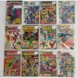 A collection of approximately eighty Marvel comics including Marvel Tales, The Punisher, Iron Man,