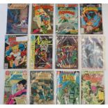 A collection of approximately one hundred and fifty DC comics including Action Comics, Power Girl,