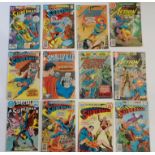 A collection of approximately two hundred DC comics including Superman, Batman, Robin, Action