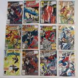 A collection of approximately two hundred and fifty Marvel comics including Spider Man, Captain