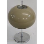 A Mid Century Guzzini style mushroom table lamp Condition Report: Available upon request