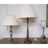 Three table lamps (3) Condition Report: Available upon request